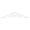 Ekena Millwork Pitch Hurley Architectural Grade PVC Gable Pediment, 48"W x 10"H x 1"P (5/12) GPP048X010X100HUR - alternate 5